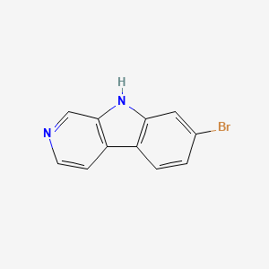 molecular formula C11H7BrN2 B1214671 7-bromo-9H-pyrido[3,4-b]indole CAS No. 88704-40-9