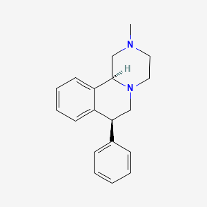1,3,4,6,7,11b-Hexahydro-2-methyl-7-phenyl-2H-pyrazino(2,1-a)isoquinoline