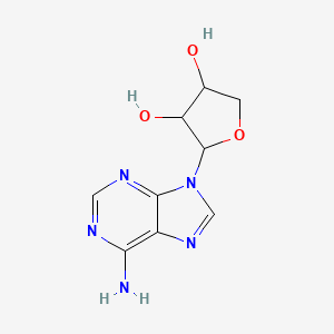 molecular formula C9H11N5O3 B1214681 9-beta-d-Erythrofuranosyladenine 