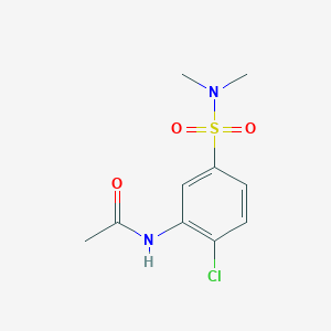 molecular formula C10H13ClN2O3S B12146833 N-[2-chloro-5-(dimethylsulfamoyl)phenyl]acetamide 
