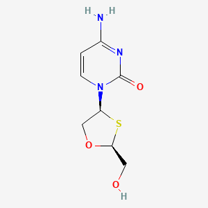 4-amino-1-[(2S,4S)-2-(hydroxymethyl)-1,3-oxathiolan-4-yl]pyrimidin-2-one