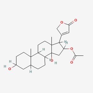 molecular formula C25H36O6 B1214700 Oleandrigenin CAS No. 465-15-6