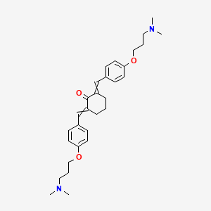 2,6-Bis[[4-[3-(dimethylamino)propoxy]phenyl]methylidene]cyclohexan-1-one