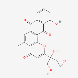 molecular formula C22H16O8 B1214703 Hydramycin 