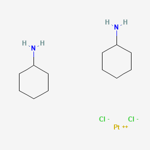 molecular formula C12H26Cl2N2Pt B1214707 cis-Dichlorobis(cyclohexylamine)platinum(II) CAS No. 38780-35-7