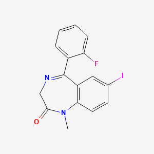 molecular formula C16H12FIN2O B1214721 Unii-K3141vkx05 CAS No. 34932-78-0