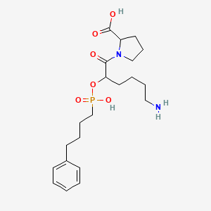 molecular formula C21H33N2O6P B1214723 Ceranapril 