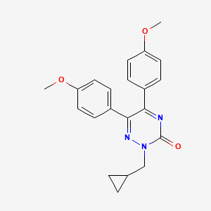 molecular formula C21H21N3O3 B1214728 Dizatrifone CAS No. 92257-40-4