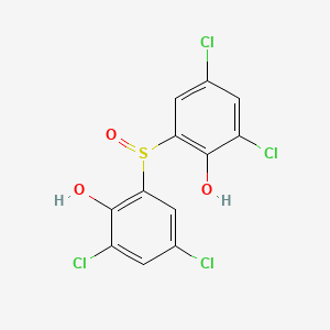 molecular formula C12H6Cl4O3S B1214733 Bithionoloxide CAS No. 844-26-8