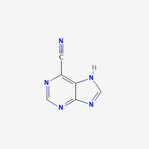 molecular formula C6H3N5 B1214740 6-Cyanopurine CAS No. 2036-13-7