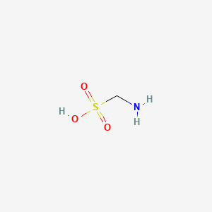 molecular formula CH5NO3S B1214743 Aminomethanesulfonic acid CAS No. 6939-85-1