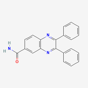 molecular formula C21H15N3O B12147439 2,3-Diphenylquinoxaline-6-carboxamide CAS No. 32387-85-2