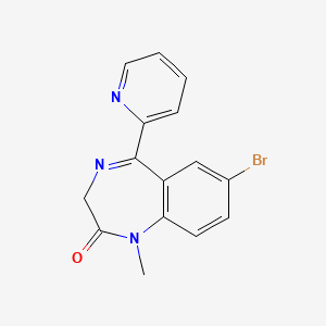 molecular formula C15H12BrN3O B1214745 N-Methylbromazepam CAS No. 1812-33-5