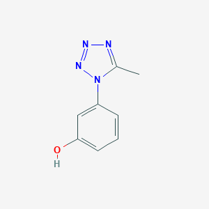 molecular formula C8H8N4O B121475 3-(5-methyl-1H-tetrazol-1-yl)phenol CAS No. 157124-40-8