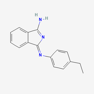 molecular formula C16H15N3 B1214754 3-(4-Ethylphenyl)imino-1-isoindolamine 