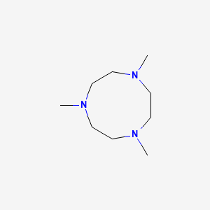 molecular formula C9H21N3 B1214756 1,4,7-Trimethyl-1,4,7-triazonane CAS No. 96556-05-7