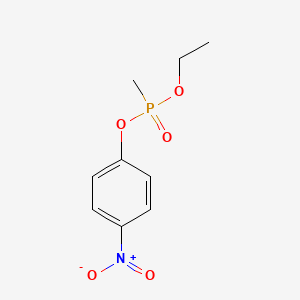 molecular formula C9H12NO5P B1214765 Ethyl 4-nitrophenyl methylphosphonate CAS No. 3735-98-6