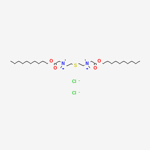molecular formula C32H66Cl2N2O4S B1214772 Thionium CAS No. 76597-98-3
