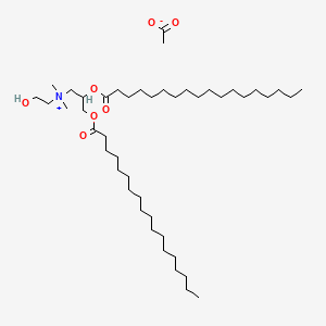 n-(2-Hydroxyethyl)-n,n-dimethyl-2,3-bis(octadecanoyloxy)propan-1-aminium acetate