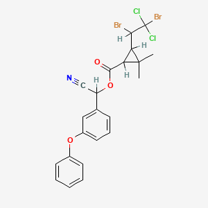 molecular formula C22H19Br2Cl2NO3 B1214784 Tralocythrin CAS No. 66841-26-7