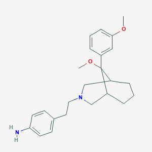 Benzenamine, 4-(2-(9-methoxy-9-(3-methoxyphenyl)-3-azabicyclo(3.3.1)non-3-yl)ethyl)-, syn-