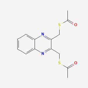 2,3-Bis(acetylmercaptomethyl)quinoxaline