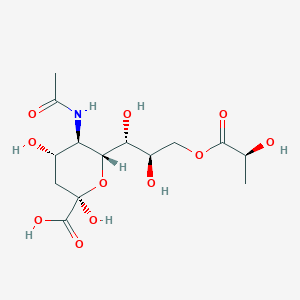 molecular formula C14H23NO11 B1214793 9-O-Lactyl-N-acetylneuraminic acid CAS No. 58718-38-0