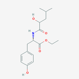molecular formula C17H25NO5 B1214794 alpha-Hydroxyisocaproyltyrosine CAS No. 72255-22-2