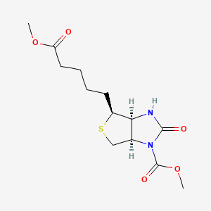 molecular formula C13H20N2O5S B1214799 N1'-Methoxycarbonylbiotin methyl ester CAS No. 4795-59-9
