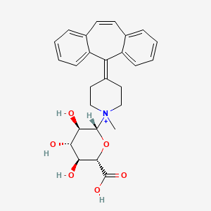 molecular formula C27H30NO6+ B1214802 Cyproheptadine glucuronide CAS No. 66167-97-3
