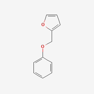 molecular formula C11H10O2 B12148128 Furan, 2-(phenoxymethyl)- CAS No. 4437-23-4