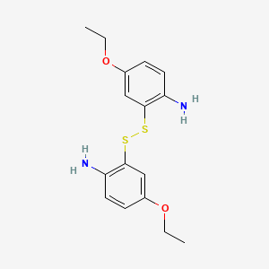 molecular formula C16H20N2O2S2 B12148239 2-[(2-Amino-5-ethoxyphenyl)disulfanyl]-4-ethoxyaniline CAS No. 34250-62-9