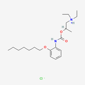 molecular formula C21H37ClN2O3 B1214835 Carbisocaine CAS No. 68931-03-3