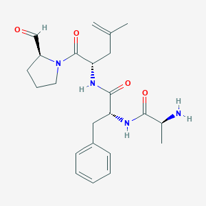 molecular formula C23H32N4O4 B121484 Cyclo(prolyl-alanyl-phenylalanyl-leucyl) CAS No. 151545-20-9