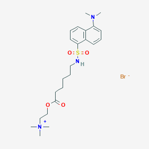 Ethanaminium, 2-((6-(((5-(dimethylamino)-1-naphthalenyl)sulfonyl)amino)-1-oxohexyl)oxy)-N,N,N-trimethyl-
