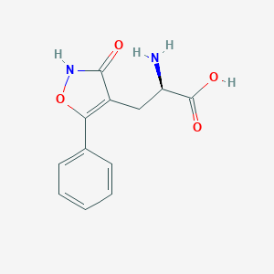molecular formula C12H12N2O4 B121485 2-Amino-3-(3-hydroxy-5-phenylisoxazol-4-yl)propionic acid CAS No. 154420-28-7