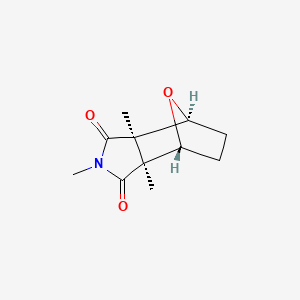 molecular formula C11H15NO3 B1214850 Cantharidin methylimide CAS No. 76970-78-0