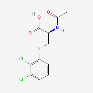 molecular formula C11H11Cl2NO3S B1214854 N-Acetyl-S-(2,3-dichlorophenyl)cysteine CAS No. 70278-04-5