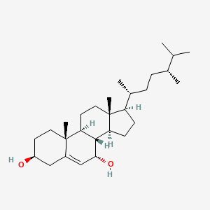 molecular formula C28H48O2 B1214855 Ergost-5-ene-3,7-diol CAS No. 64780-73-0