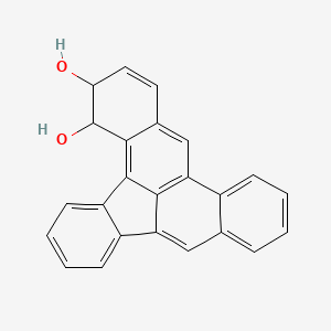 molecular formula C24H16O2 B1214861 Dibenz(a,e)aceanthrylene-3,4-diol, 3,4-dihydro CAS No. 80279-98-7