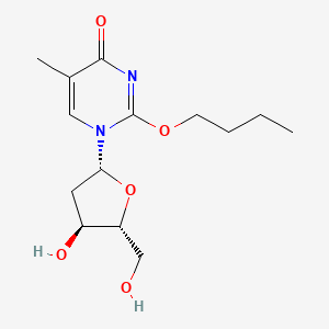 2-butoxy-1-[(2R,4S,5R)-4-hydroxy-5-(hydroxymethyl)oxolan-2-yl]-5-methylpyrimidin-4-one