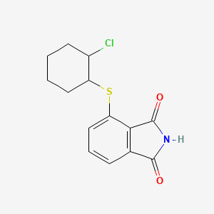 molecular formula C14H14ClNO2S B1214867 2-Chlorocyclohexylthiophthalimide CAS No. 59939-44-5