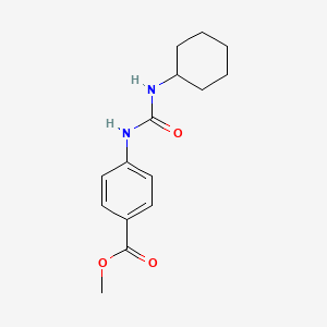 4-[[(Cyclohexylamino)-oxomethyl]amino]benzoic acid methyl ester