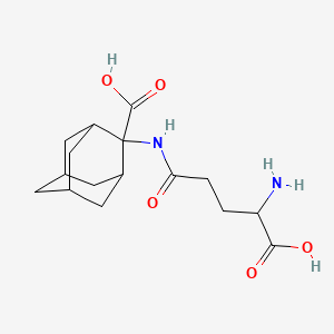 2-[(4-Amino-4-carboxybutanoyl)amino]adamantane-2-carboxylic acid