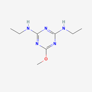 molecular formula C8H15N5O B1214887 Simeton CAS No. 673-04-1