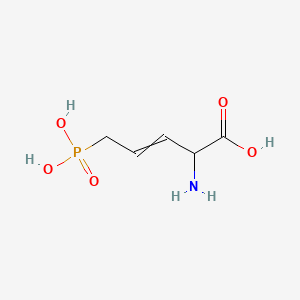 molecular formula C5H10NO5P B1214891 Amino-5-phosphono-3-pentenoic acid 