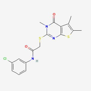 molecular formula C17H16ClN3O2S2 B12148930 C17H16ClN3O2S2 