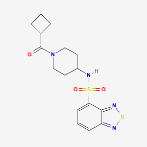 molecular formula C16H20N4O3S2 B12149012 N-[1-(cyclobutylcarbonyl)piperidin-4-yl]-2,1,3-benzothiadiazole-4-sulfonamide 