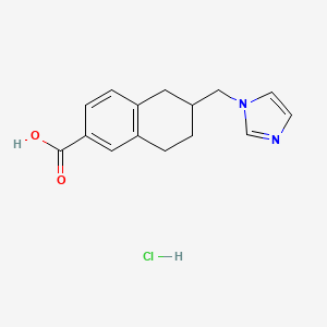 molecular formula C15H17ClN2O2 B1214905 Nafagrel hydrochloride CAS No. 97901-22-9