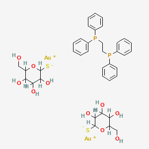 molecular formula C38H46Au2O10P2S2 B1214907 (Autg)2(dppe) CAS No. 105177-81-9